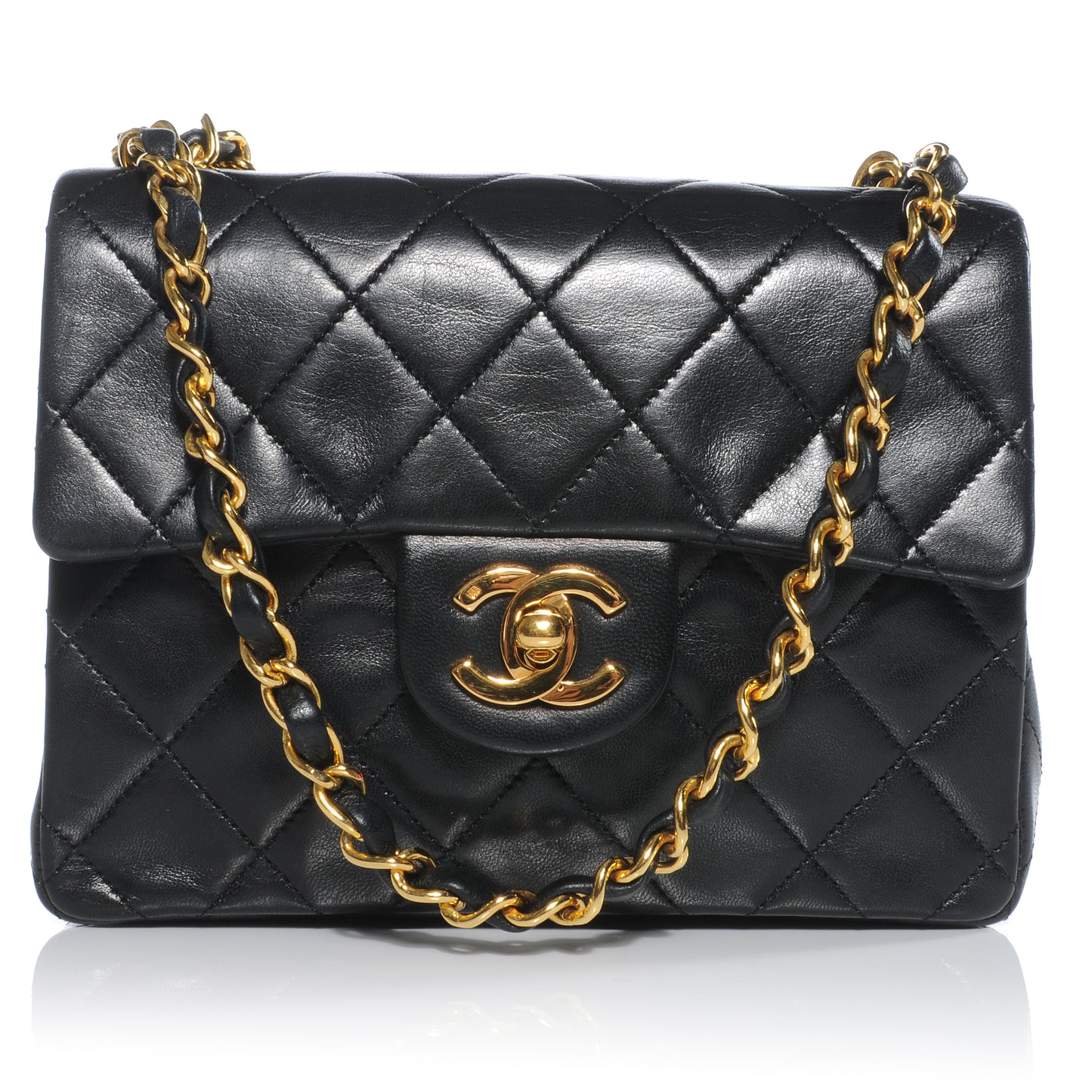 Lambskin Mini Flap Black