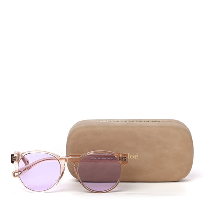 Chloe Oversized Round Sunglasses CE753S Purple 7 of 7