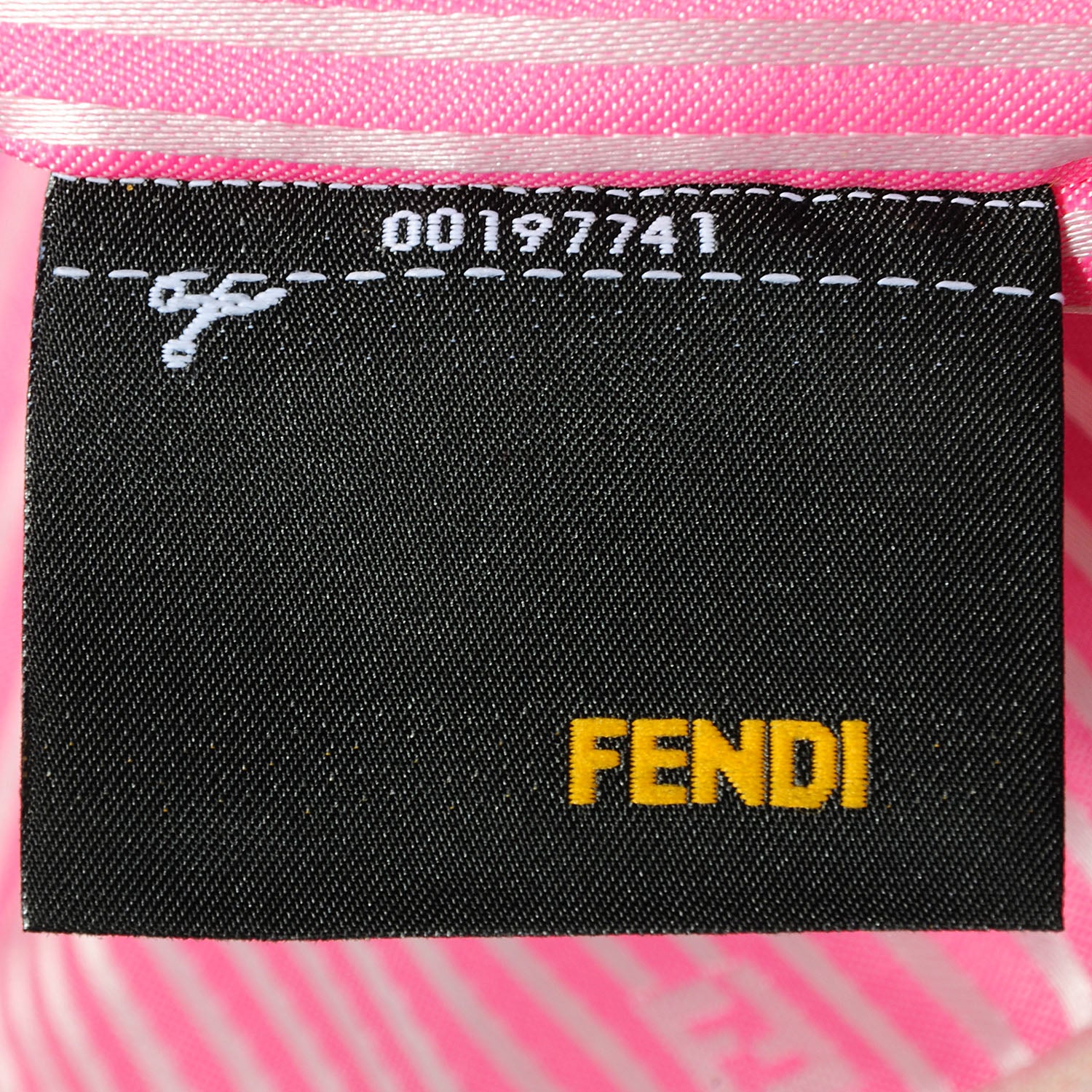 Fendi Zucca Spalmati Striped Large Roll Tote Tobacco Multicolor 9 of 9