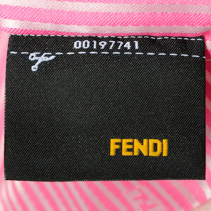 Fendi Zucca Spalmati Striped Large Roll Tote Tobacco Multicolor 9 of 9