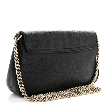 Gucci Pebbled Calfskin Medium Soho Flap Crossbody Black 3 of 13