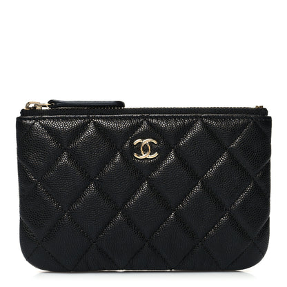 Chanel Caviar Quilted Small Cosmetic Case Black 1 of 8