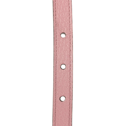 Gucci Textured Dollar Calfskin Enamel GG 15mm Belt 95 38 Carmine Rose 5 of 5