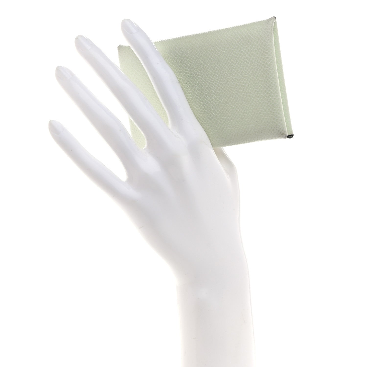 Hermes Epsom Calvi Card Case Vert Fizz 2 of 8