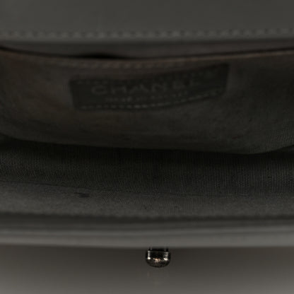 Chanel Lambskin Chevron Quilted Medium Boy Flap Grey 5 of 13