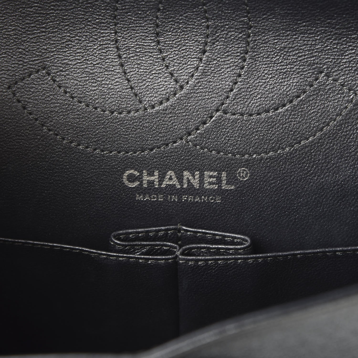 Chanel Metallic Sheepskin Quilted 2.55 Reissue 226 Flap Dark Silver 5 of 13