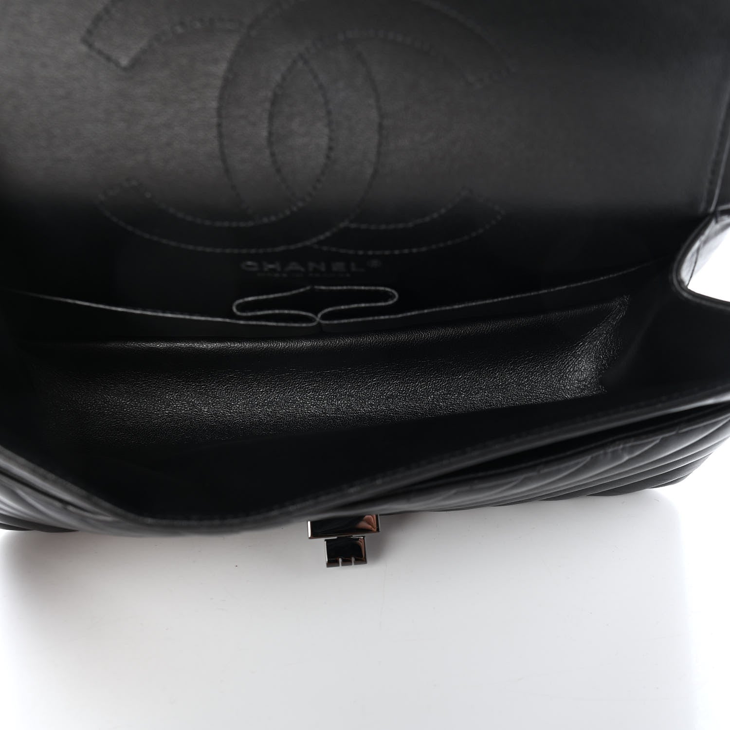 Chanel Aged Calfskin Chevron Quilted 2.55 Reissue 225 Flap So Black 5 of 10