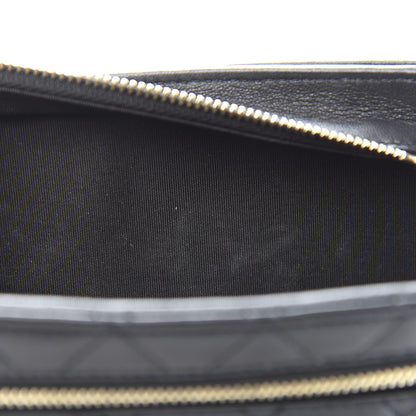Chanel Lambskin Quilted Square Front Pocket Clutch With Chain Black 8 of 11