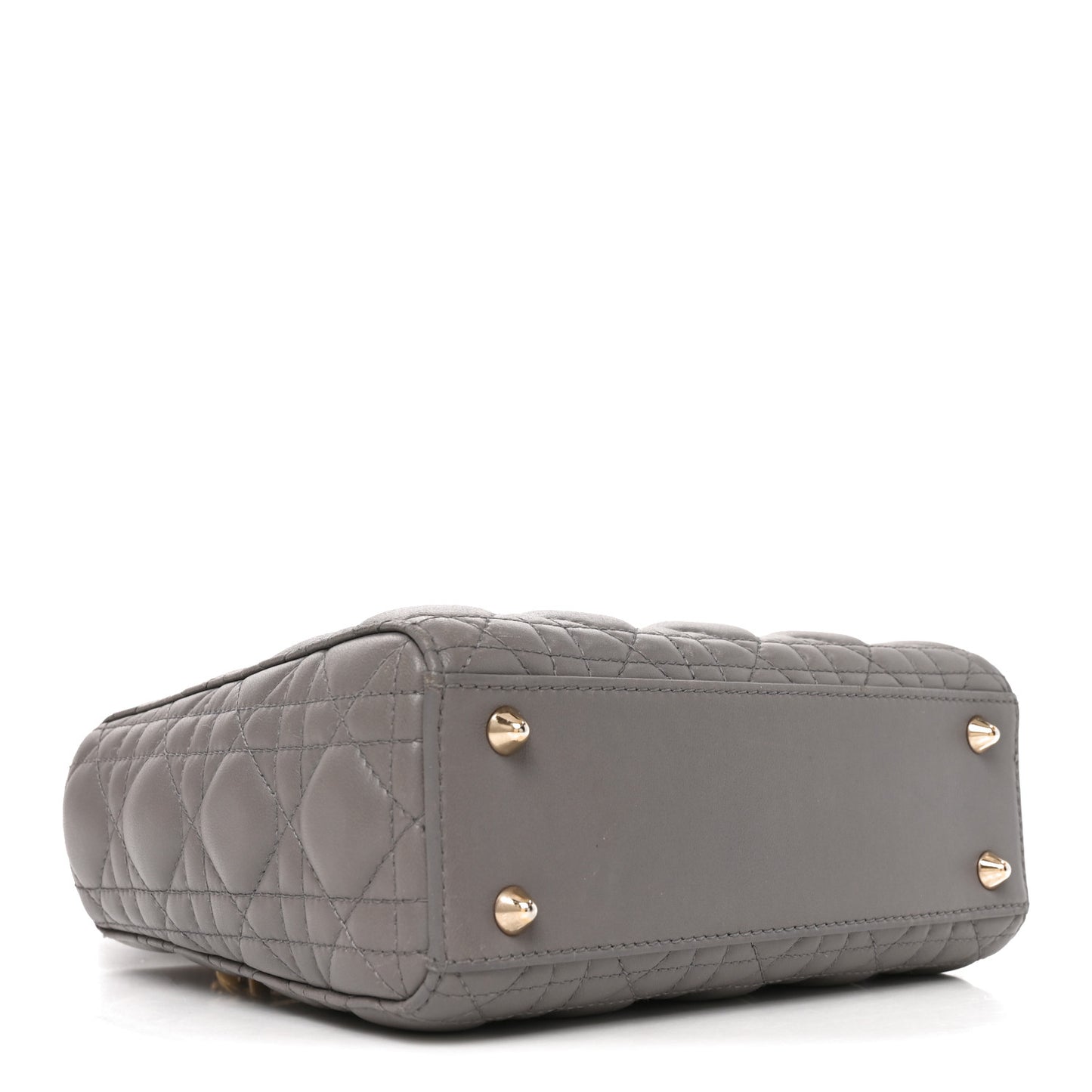 Lambskin Cannage Small My ABCDior Lady Dior Grey