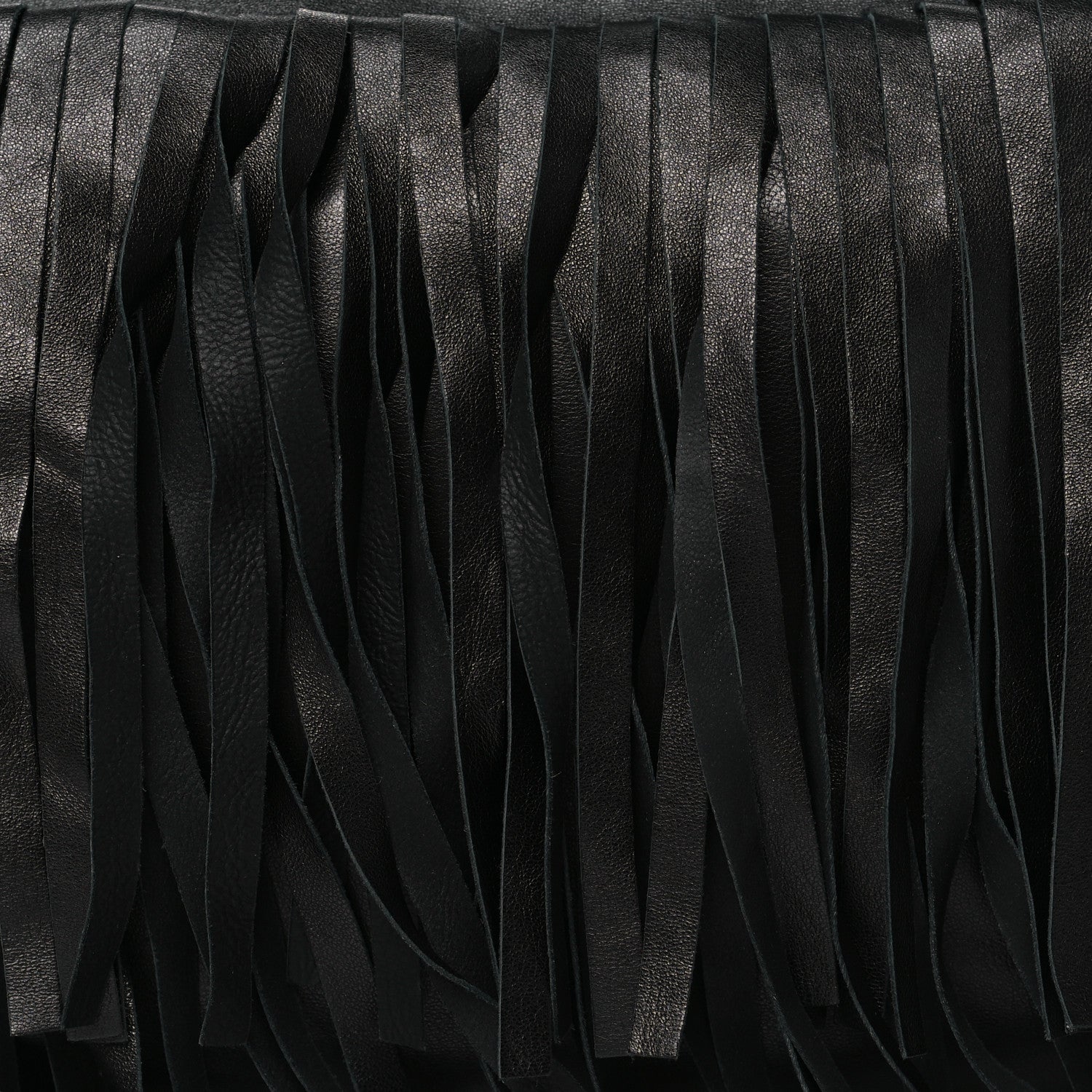 Prada Nappa Fringe Clutch Black 8 of 10