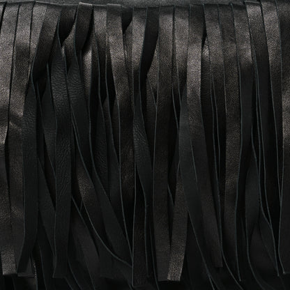 Prada Nappa Fringe Clutch Black 8 of 10