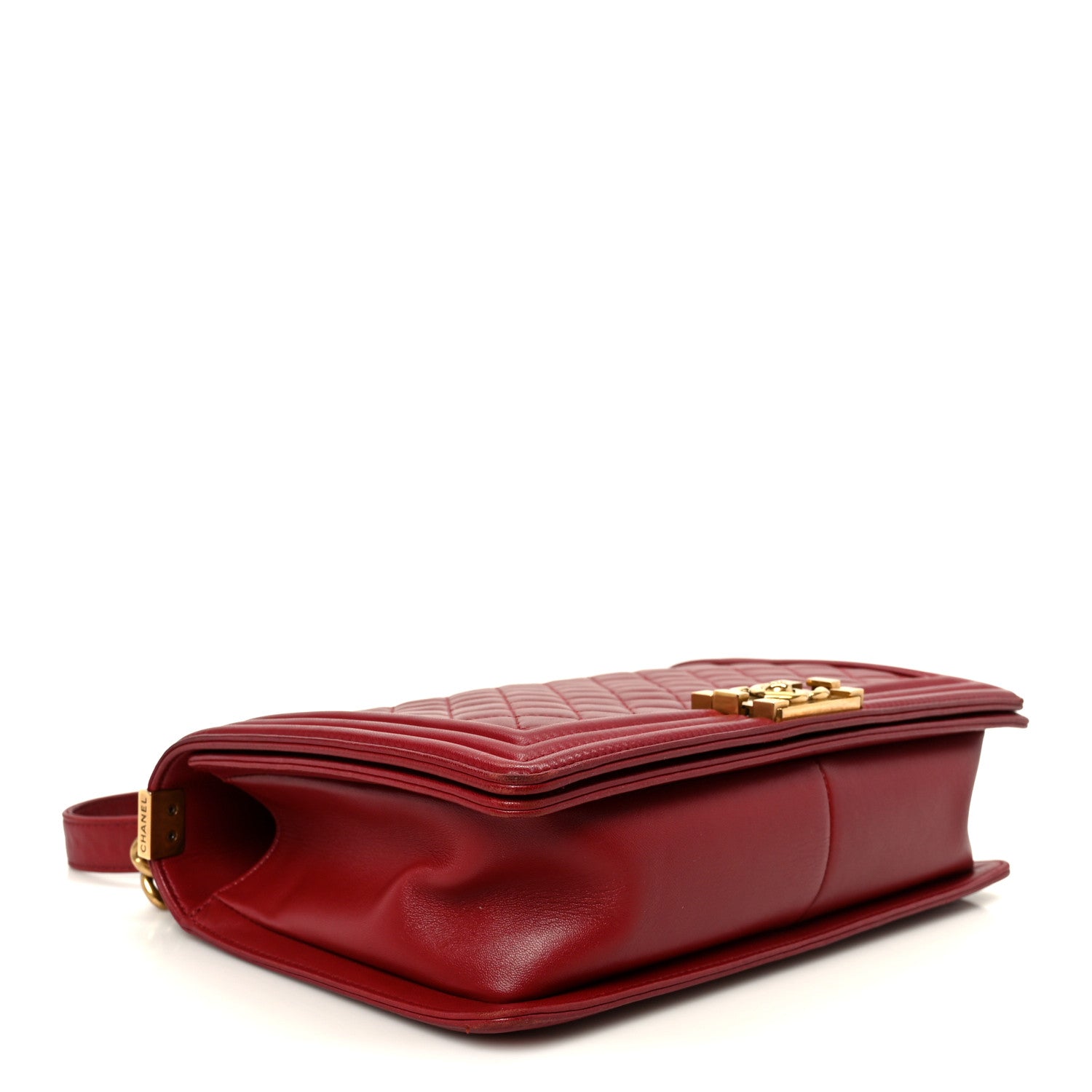 Chanel Lambskin Quilted New Medium Boy Flap Dark Red 4 of 11