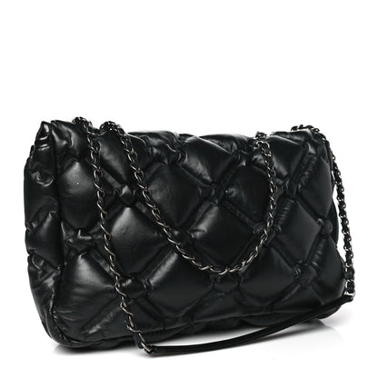 Chanel Calfskin Quilted Large Chesterfield Flap Black 4 of 10