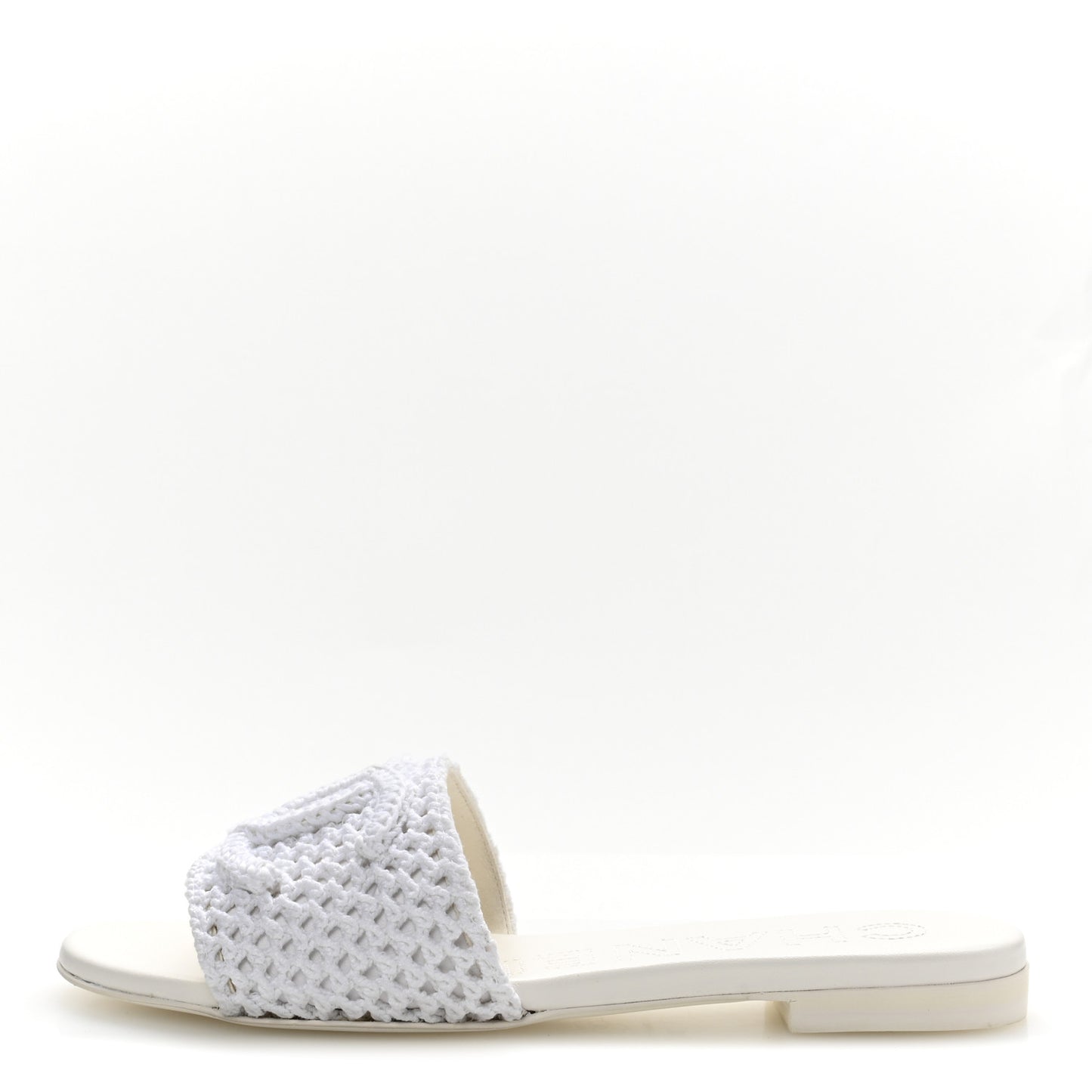 Crochet CC Mules Sandals 39 White