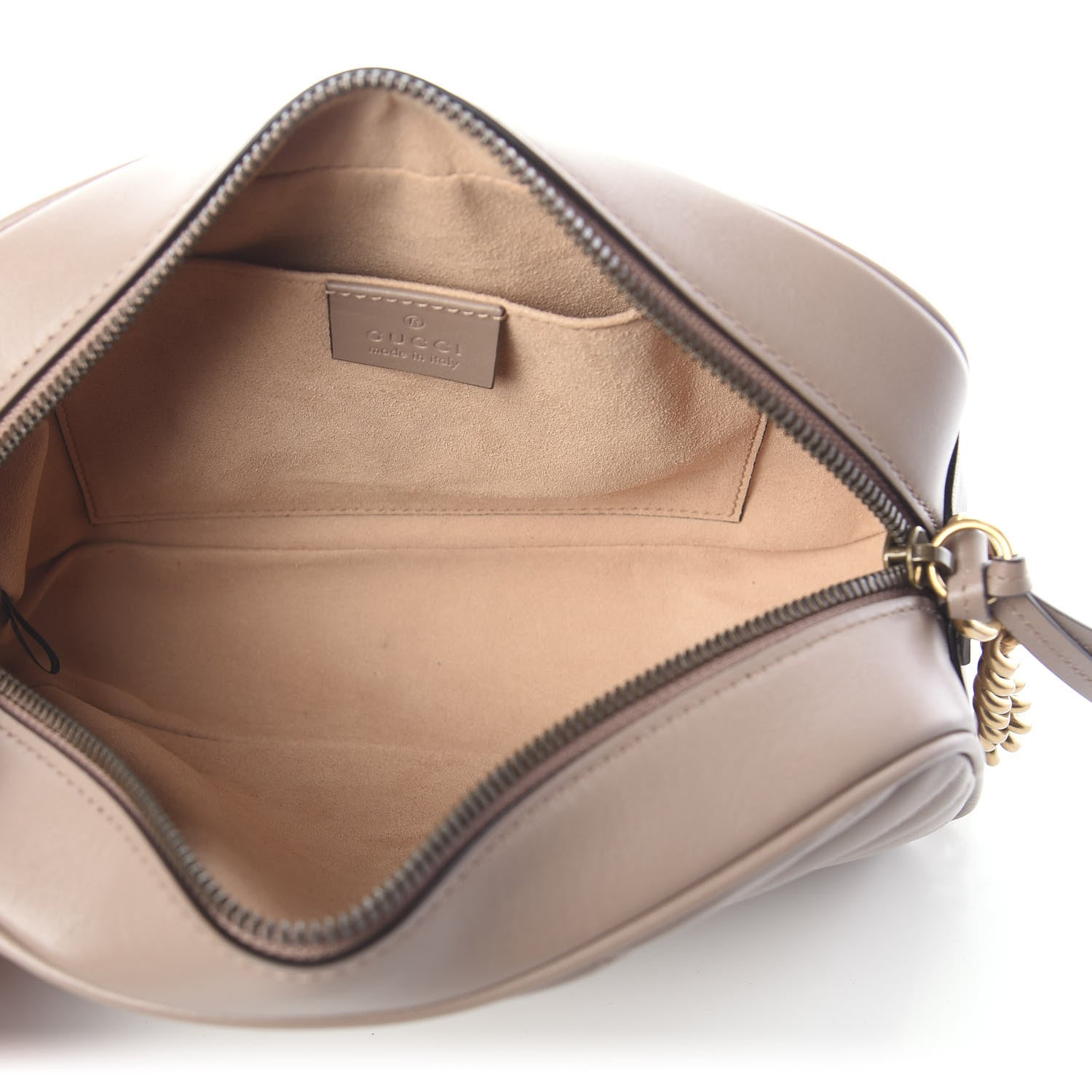 Gucci Calfskin Matelasse Small GG Marmont Chain Shoulder Bag Porcelain Rose 5 of 9