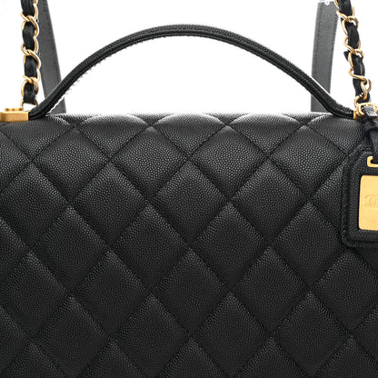 Chanel Caviar Quilted School Memory Backpack Black 8 of 10