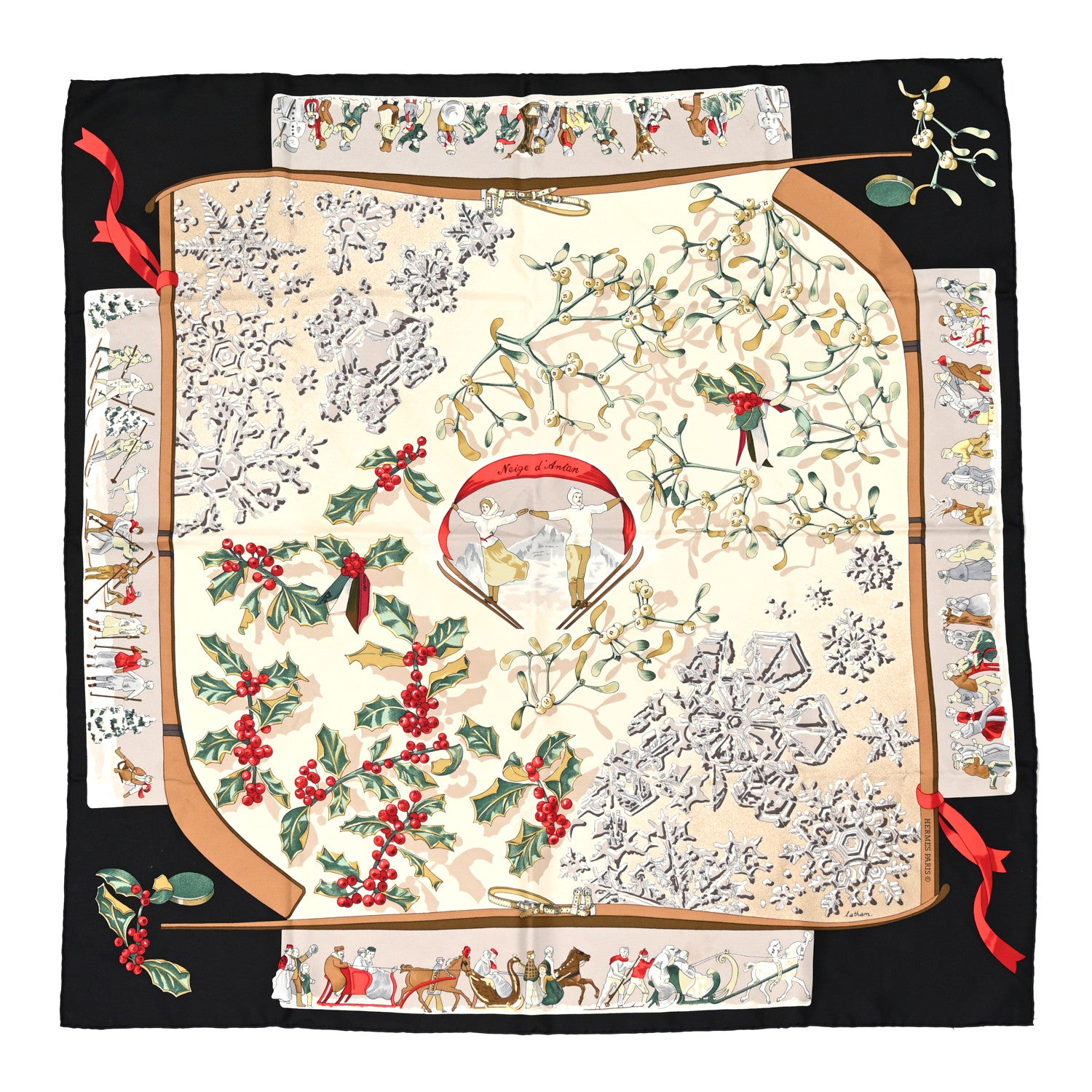 Hermes Silk Neige d' Antan Scarf 90 1 of 6