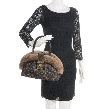 Louis Vuitton Monogram Denim Chinchilla Demi Lune 2 of 7