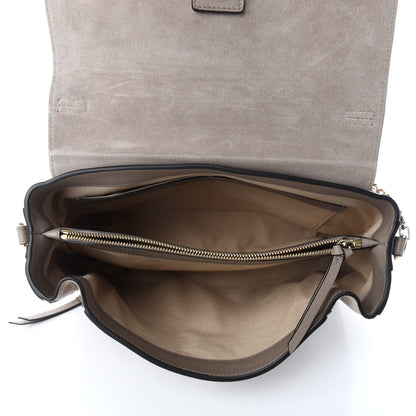 Chloe Calfskin Medium Faye Day Shoulder Bag Motty Grey 5 of 10