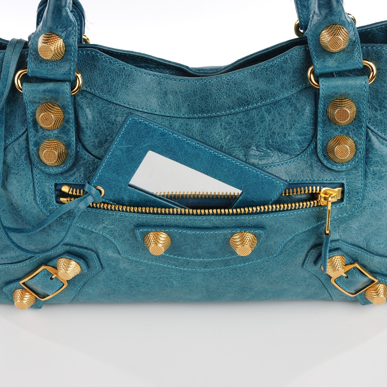 Balenciaga Agneau Giant 21 Gold Hardware City Turquoise 14 of 15