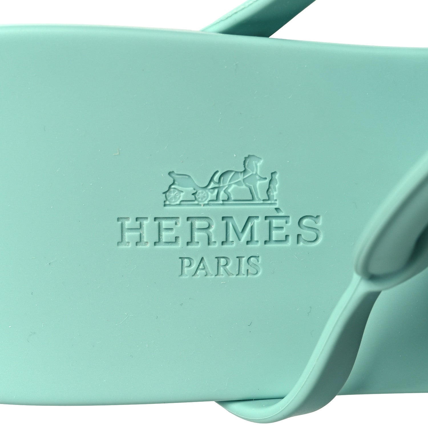 Hermes Rubber Womens Egerie Sandals 39 Vert Embrun 8 of 9