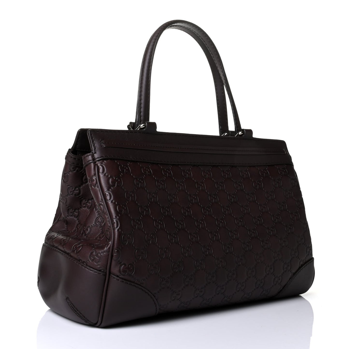 Guccissima Medium Mayfair Tote Dark Brown