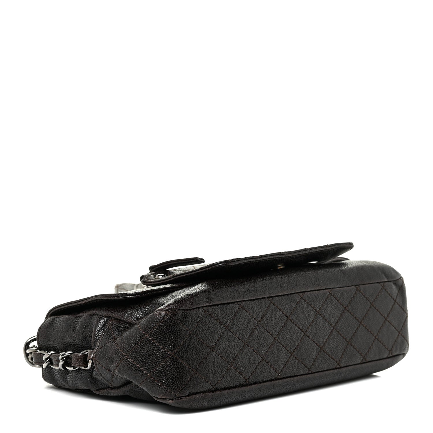 Chanel Glazed Caviar Small Pocket In The City Shoulder Bag Brown 3 of 26