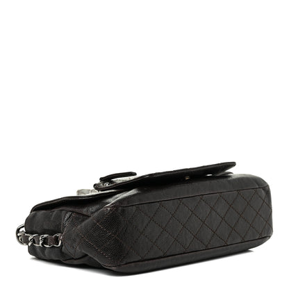 Chanel Glazed Caviar Small Pocket In The City Shoulder Bag Brown 3 of 26
