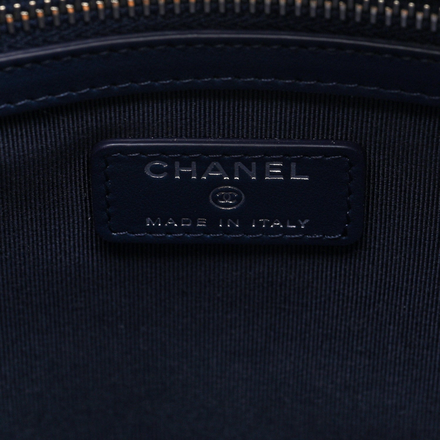 Chanel Jersey Quilted Graffiti Large Reissue Cosmetic Case Black White 6 of 7