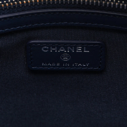 Chanel Jersey Quilted Graffiti Large Reissue Cosmetic Case Black White 6 of 7