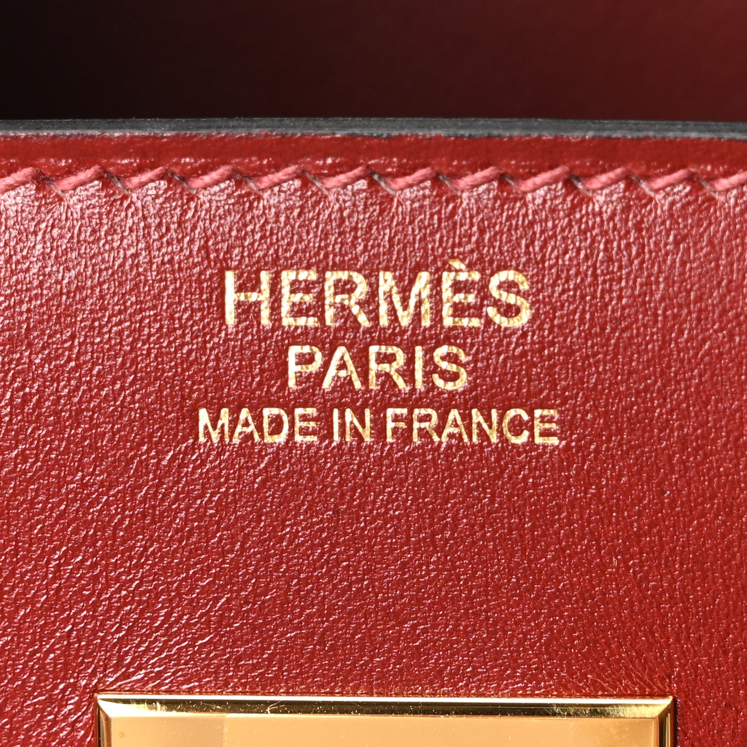 Hermes Box Birkin Sellier 30 Rouge H 10 of 21