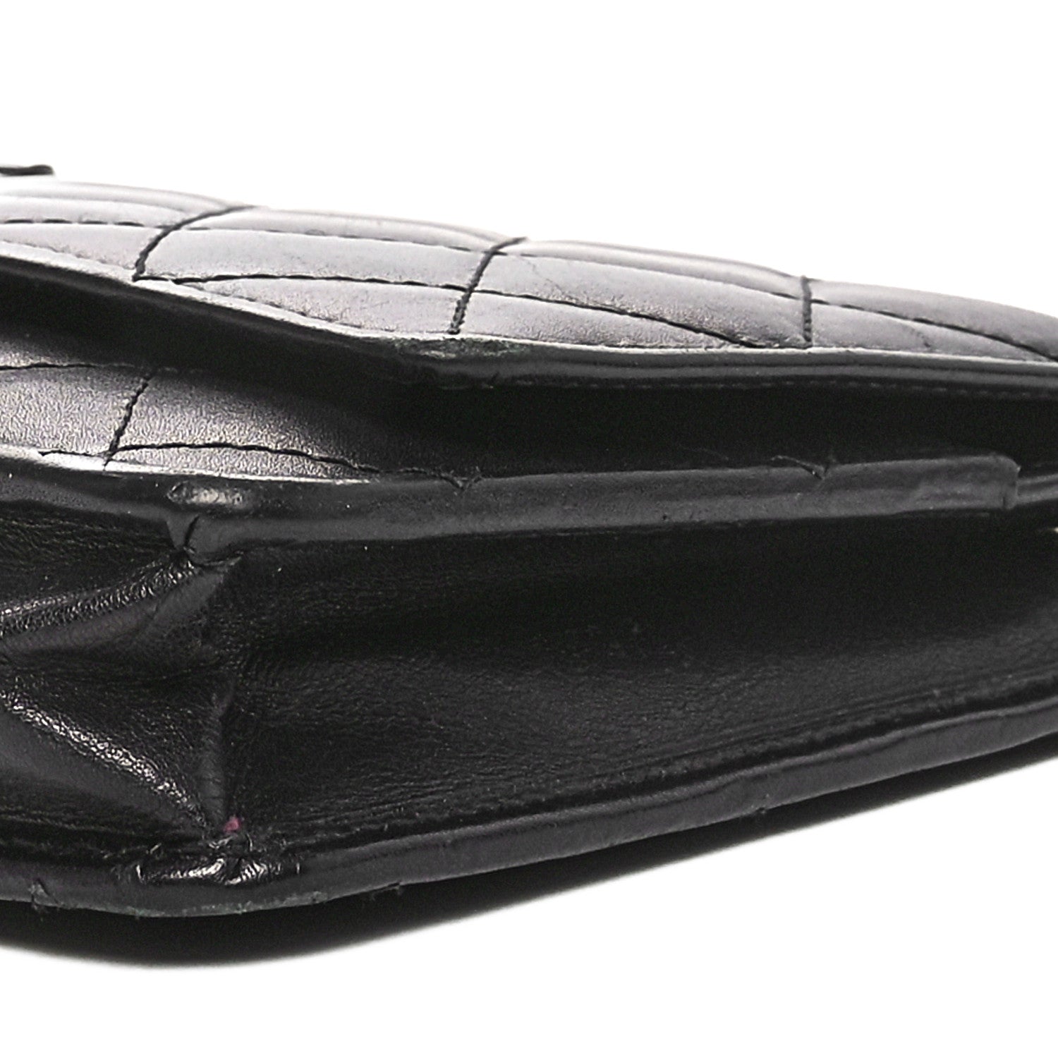 Chanel Calfskin Quilted Cambon Wallet on Chain WOC Black 11 of 13