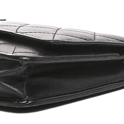 Chanel Calfskin Quilted Cambon Wallet on Chain WOC Black 11 of 13