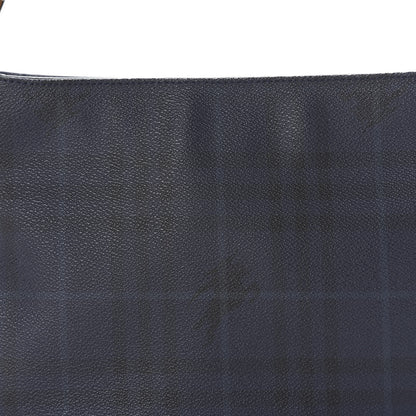 Burberry Haymarket Check Shoulder Bag Blue Black 9 of 9