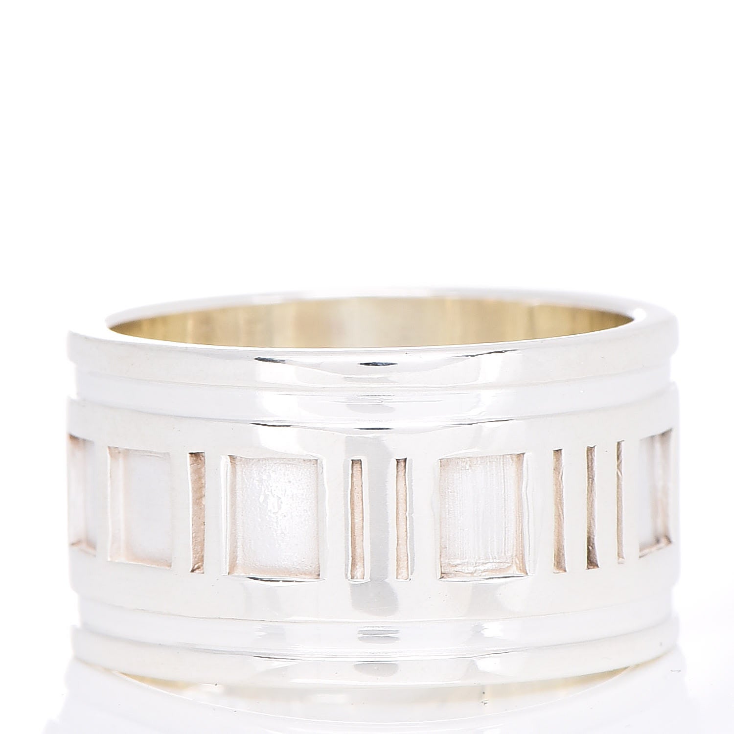 Tiffany Sterling Silver Atlas Ring 57 8 3 of 5