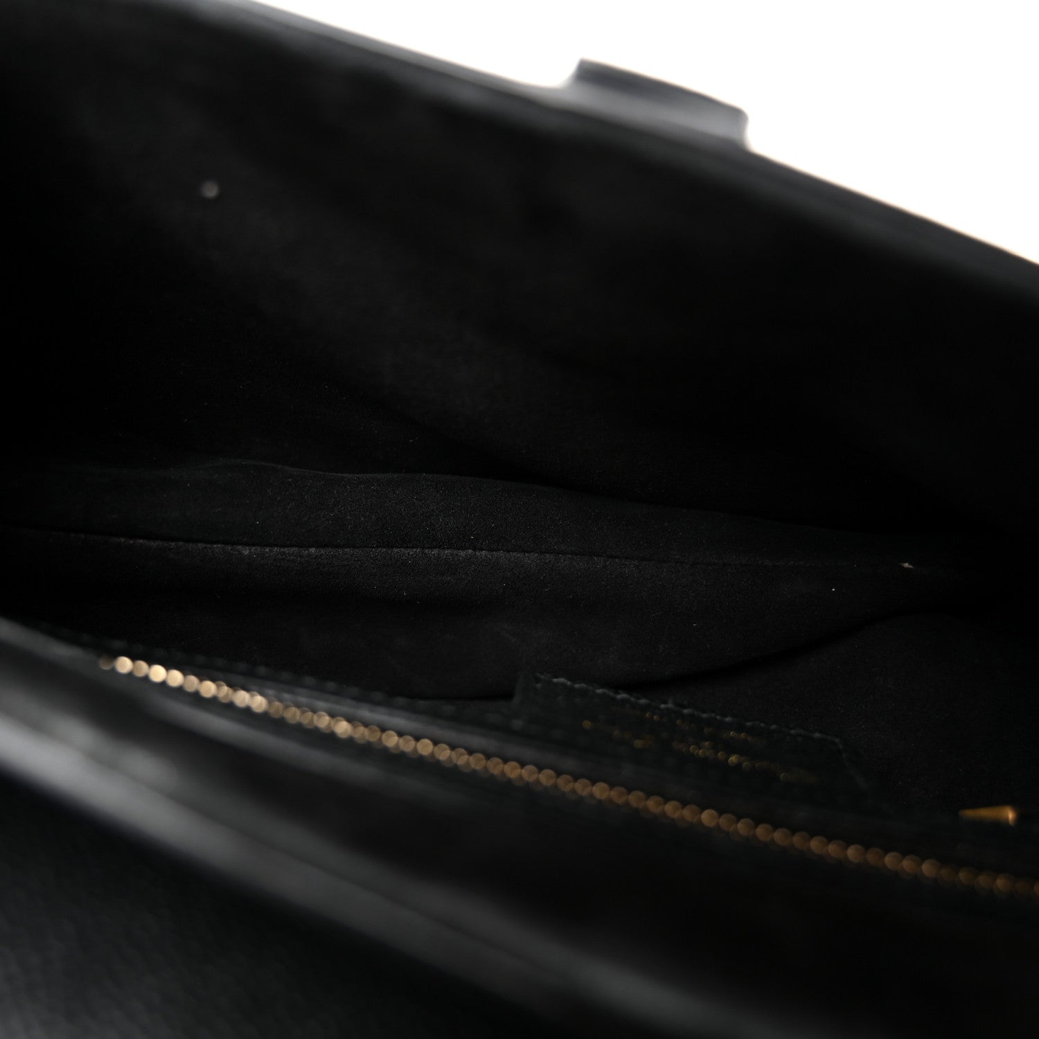 Christian Dior Grained Calfskin Saddle Bag With Strap Black 5 of 11