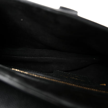 Christian Dior Grained Calfskin Saddle Bag With Strap Black 5 of 11