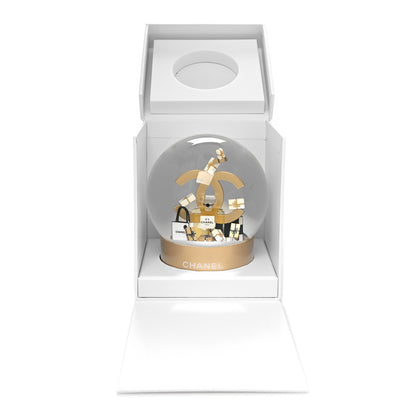Chanel Glass CC Shopping Bag Snow Globe Gold 8 of 8