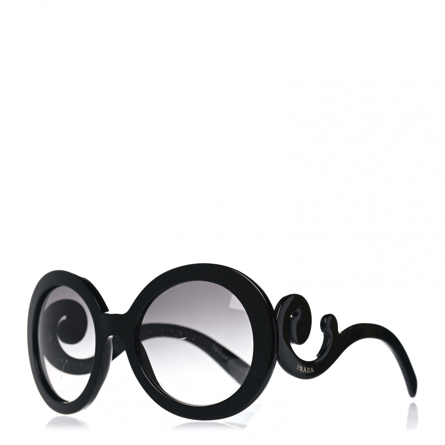Prada Baroque Sunglasses SPR 27N Black 1 of 5