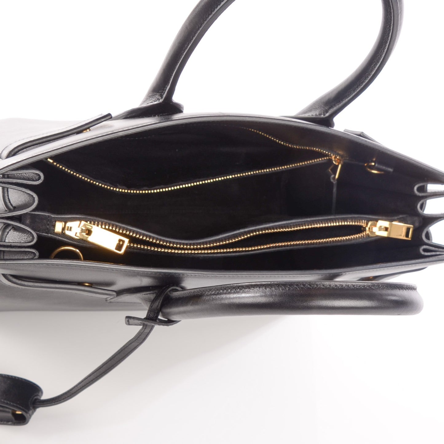 Calfskin Small Sac De Jour Black