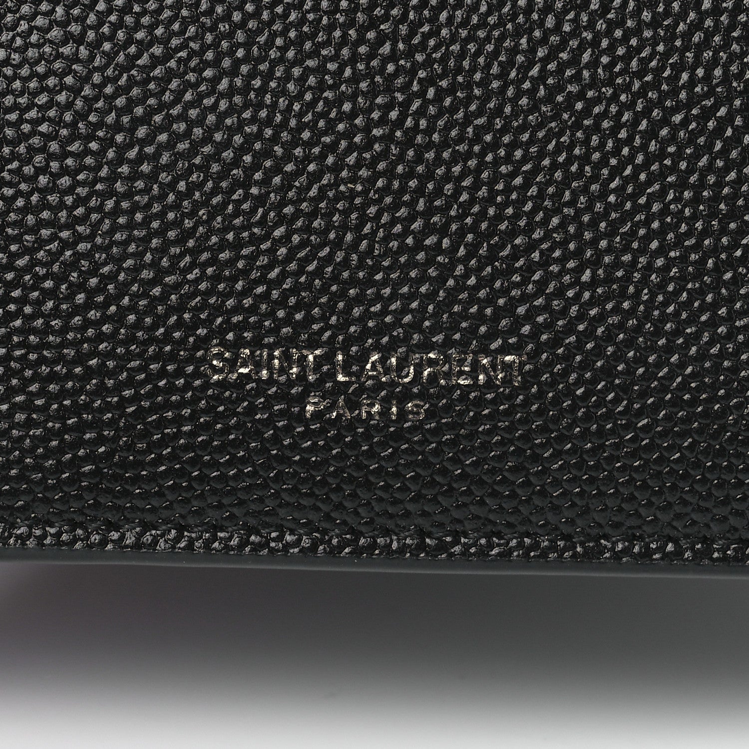 Saint Laurent Grain De Poudre Uptown Chain Wallet Black 9 of 13