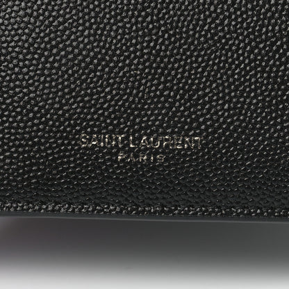 Saint Laurent Grain De Poudre Uptown Chain Wallet Black 9 of 13