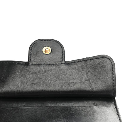 Chanel Aged Calfskin Quilted Reissue Flap Zip Card Holder Black 9 of 9