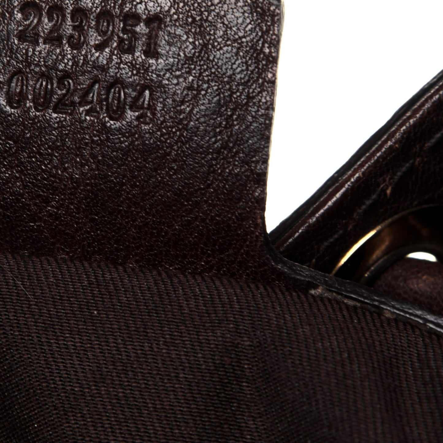 Monogram Medium Interlocking Icon Shoulder Bag Dark Brown