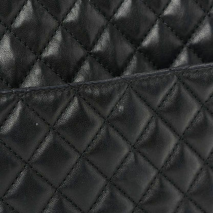Chanel Lambskin Quilted Large Fluffy CC Shopping Tote Black 12 of 12