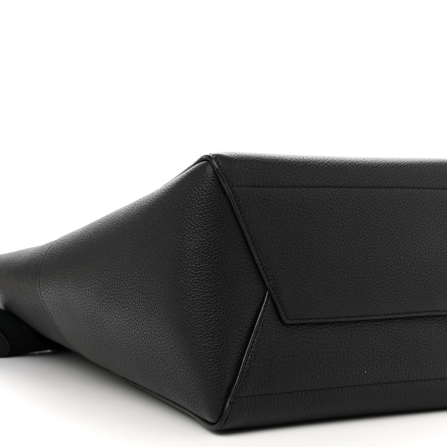 Celine Soft Grained Calfskin Sangle Bucket Bag Black 9 of 13
