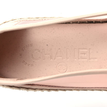 Chanel Mesh Grosgrain CC Espadrilles 39 Pink 6 of 9