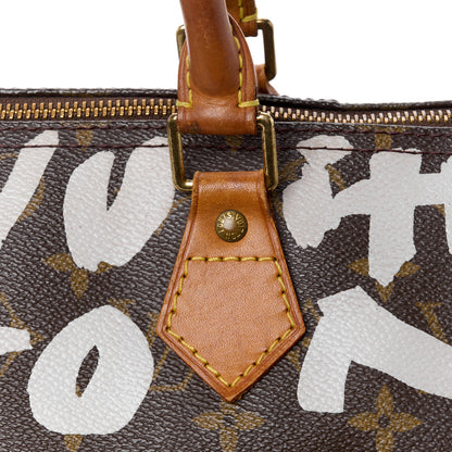Louis Vuitton Monogram Graffiti Speedy 30 Silver 16 of 18
