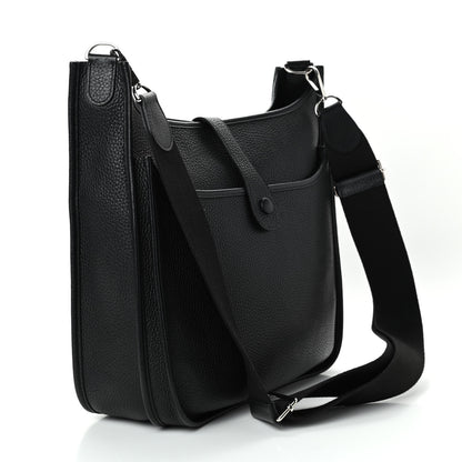 Hermes Taurillon Clemence Evelyne III GM Black 2 of 4
