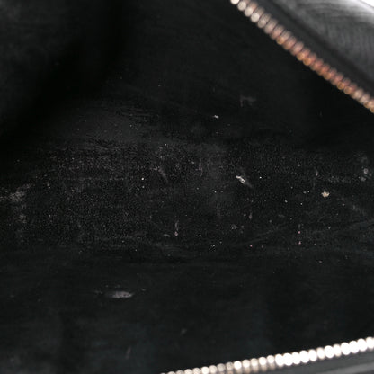 Christian Dior Grained Calfskin Caro Double Pouch Black 10 of 11
